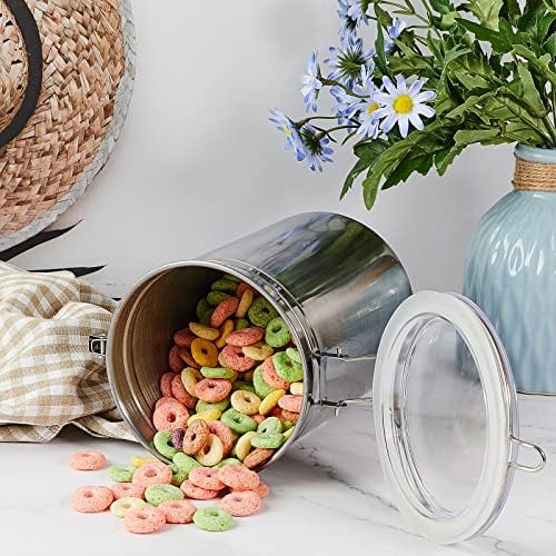 Lallisa 12 Pcs 62 Fl oz Stainless Steel Kitchen Canisters - Image 5
