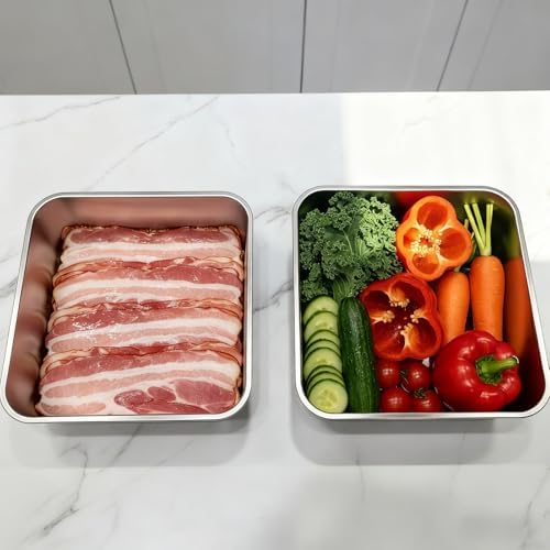 YUPER Stainless Steel Food Containers, 2 Pack (84+125OZ) - Image 3