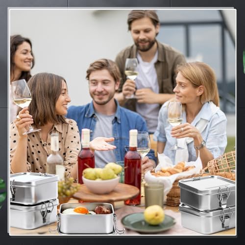 Umigy Stainless Steel Food Containers, 750ml, Undivided, 4 Pcs - Image 6