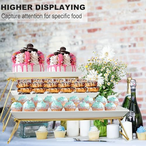 Czlizdyt Extra Large 3 Tier Serving Tray Set, 24x22x9.7 inch - Image 3