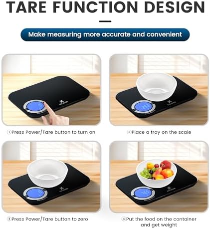 EILISON Smart Kitchen Food Scale,Bluetooth,8000g Cap,Nutrition Calculator - Image 5