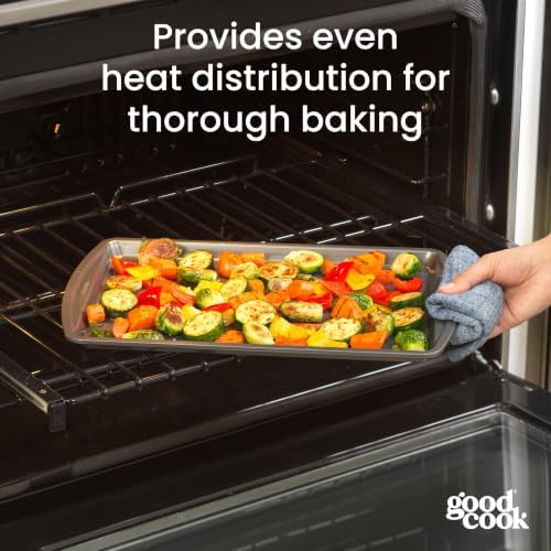 GoodCook Everyday Baking Sheet with Carbon Steel Construction & Scratch-Resistant Metal-Utensil Safe Nonstick , 9 x 13-Inch - Image 6