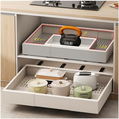 Fokyfok Pull Out Cabinet Organizer,23"-31"W,17"-24"D,Expandable,Adhesive by Fokyfok