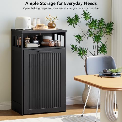 13 gallon Pull Out Trash Can Cabinet for Kitchen- Hidden Garbage Storage - Image 5