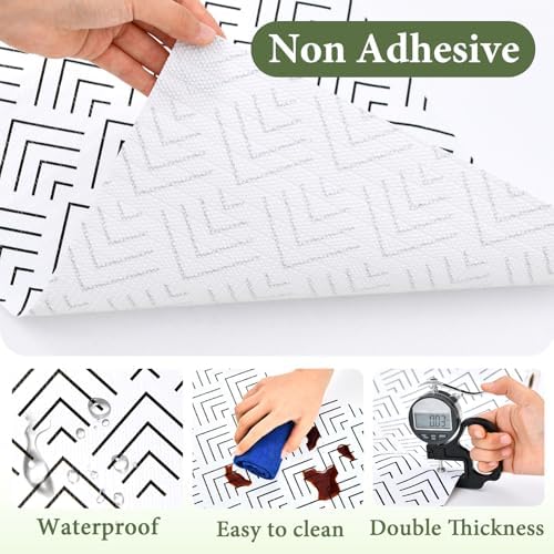Shelf Liner for Kitchen Cabinets Non Adhesive Drawer Liner Non-Slip - Image 3