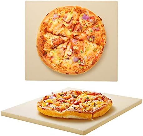 Unicook 13" x 13" Square Pizza Stone for Oven Grill, Baking Stone for Bread by UNICOOK