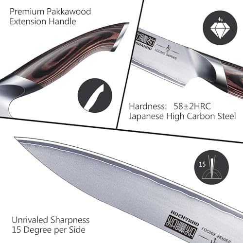 HOSHANHO 6 Inch Kitchen Knife, Ultra Sharp Japanese Kitchen Utility Knife - Image 3