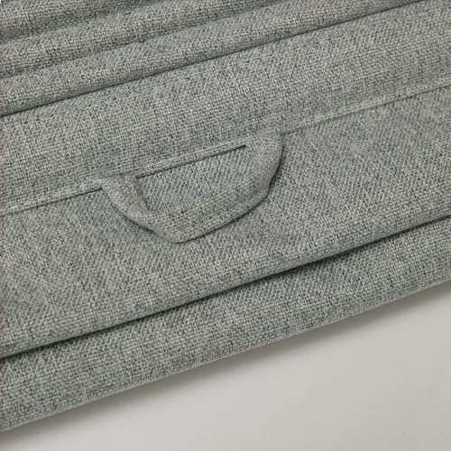 Changshade No Drill Roman Shades Cordless Blinds Blackout for Indoor Windows, Room Darkening Tension Rod No Hardware No Tools Inside Mount, Shade Size 28 Inches Wide 50 Inches High, Dark Grey - Image 6