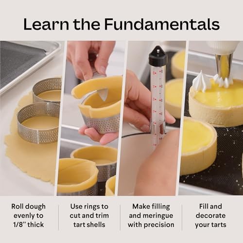 French Tart Baking Set | Mothers Day Unique Baking Gifts Kitchen Baking Supplies Present Food Making Kit For Adults & Parisian Cooking Tools for Pastry Dessert - Image 4