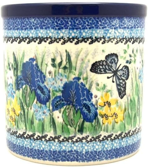 Polish Pottery Utensil Holder - Unikat Signature U5132 by Polish+Pottery+Gallery