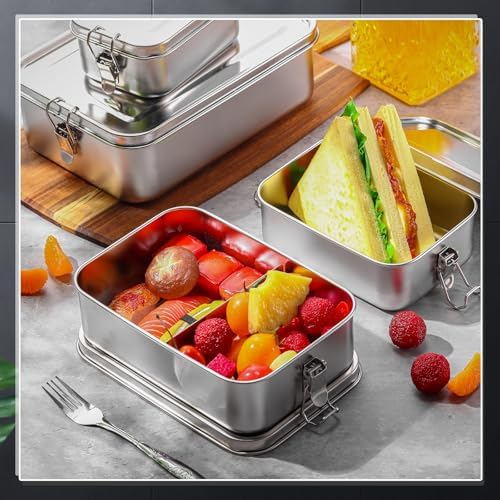Umigy Stainless Steel Food Containers, 4 Sizes, Mixed, 8 Pcs - Image 6