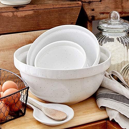 Casafina Ceramic Stoneware 3-Qt Mixing Bowl - Fattoria Collection, White | Microwave & Dishwasher Safe Bakeware | Food Safe Glazing | Restaurant Quality Serveware - Image 4
