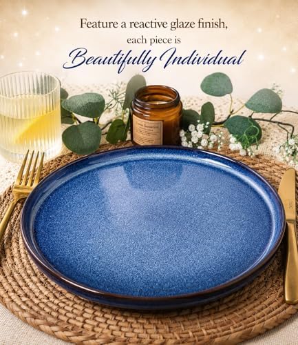 GBHOME Dinnerware Sets for 4, 12 Pieces Ceramic Plates and Bowls Set - Image 3