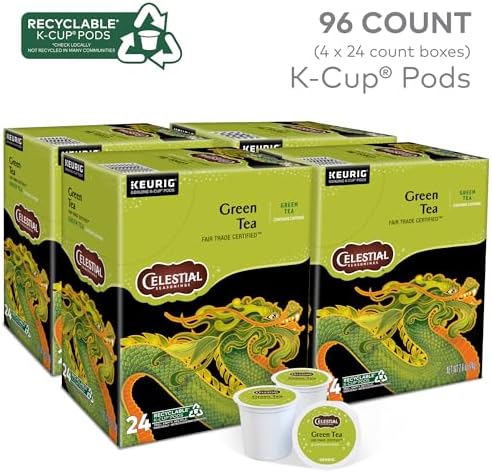 Celestial Seasonings Green Tea, Single-Serve Keurig K-Cup Pods, 96 Count - Image 3
