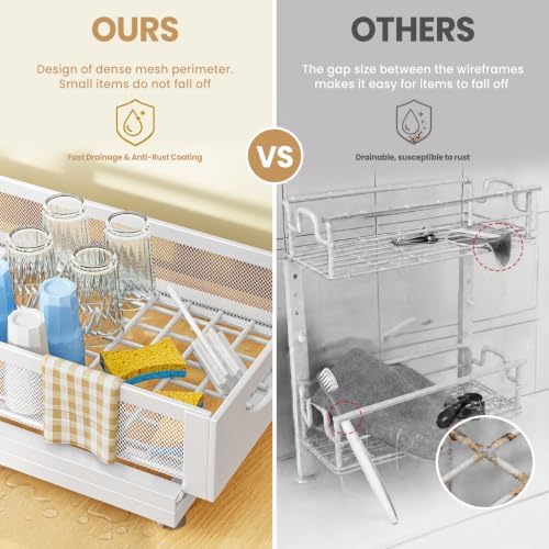 Under Sink Organizer for Kitchen and Bathroom Cabinets Pull Out Storage - Image 6