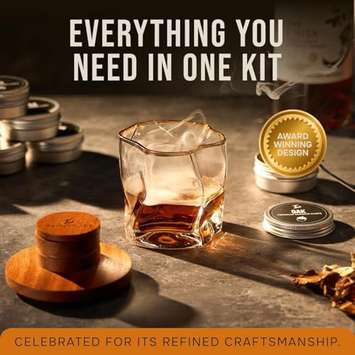 TSUKIGLASS® Bourbon Whiskey Smoker Kit with Torch, Luxury Gift for Men - Image 6