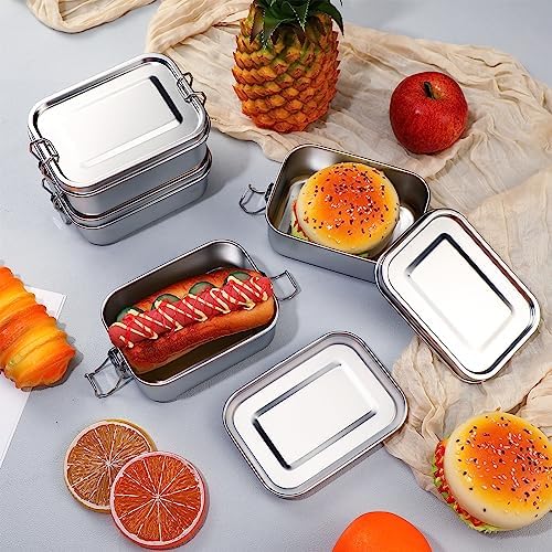 Umigy 4 Pcs Stainless Steel Food Containers, 550ml, No Divider - Image 5