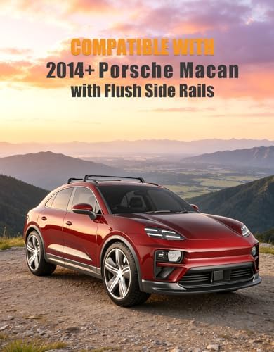 KINGGERI 300lbs Roof Rack Cross Bars for Porsche Macan 2014-2024 - Image 2