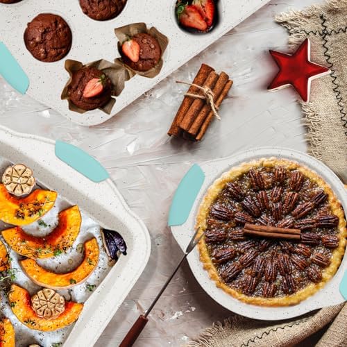 11-Piece Non-Toxic Bakeware Set – Nonstick, Stackable & Oven Safe Pans set - Image 6