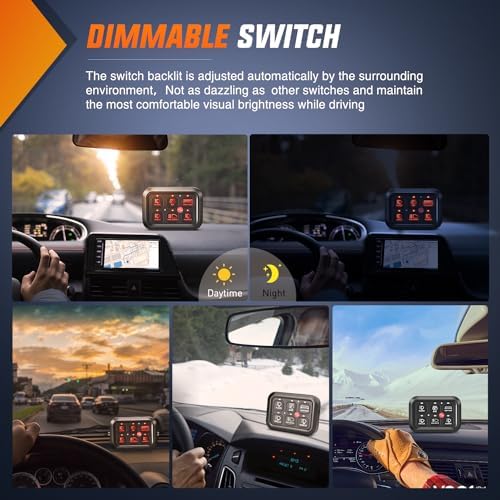 Nilight 6 Gang Switch Panel Relay System Automatic Dimmable - Image 4