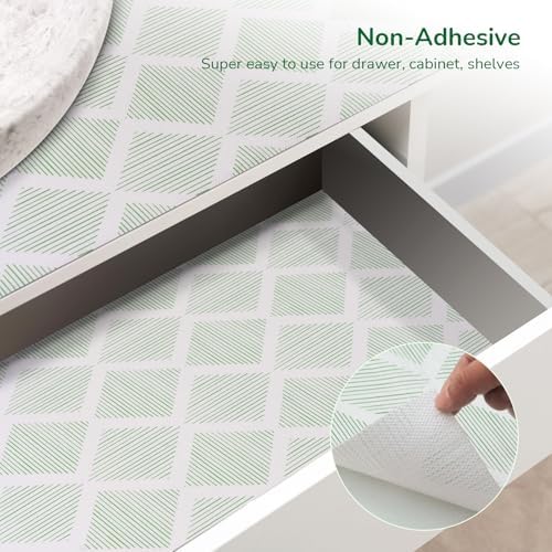 Green Drawer and Shelf Liner for Kitchen Non-Adhesive 17.5In x 20FT - Image 2