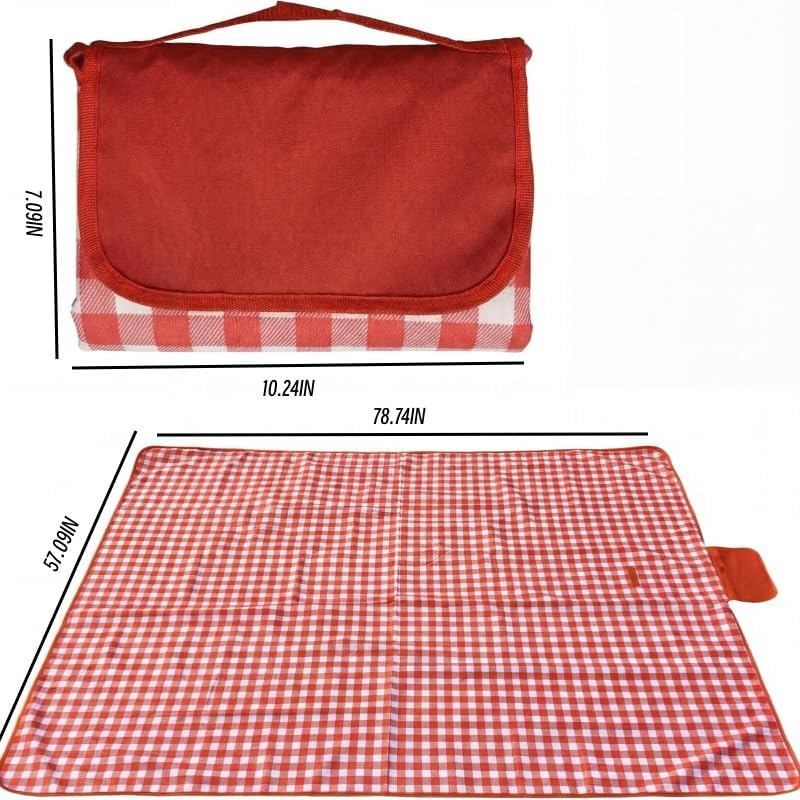 Multifunctional Wicker Picnic Basket Set for 2 Adults with Blankets & Cup - Image 7
