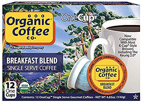 Organic Coffee Co. OneCUP Breakfast Blend 12 Ct Medium Light Roast Compostable Coffee Pods, K Cup Compatible including Keurig 2.0 - Image 5