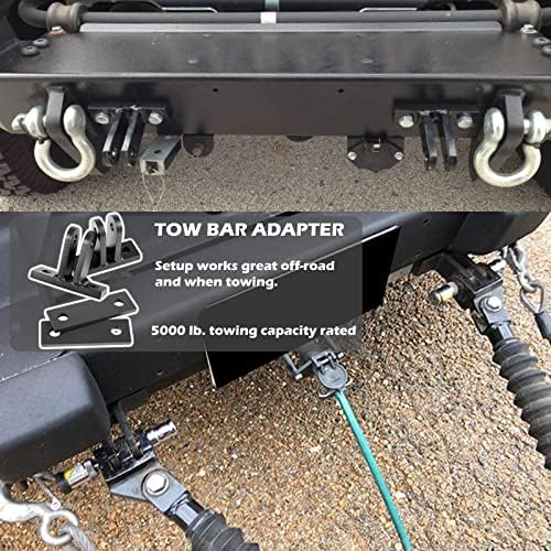 Replace for Blue Ox BX88230 Universal Bolt-On Base Plate Tow Bar Adapter Bracket Kit for Blue Ox Tow Bars Flat Towing, General Purpose Adapter Kit Fits Most Vehicles, Heavy Duty 5000 lbs Rated - Image 5