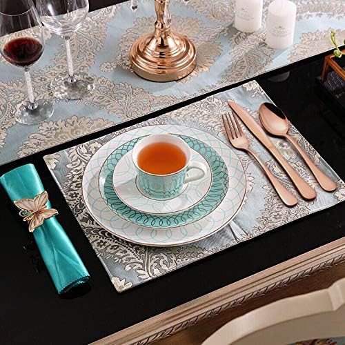 LIANYU Copper Silverware Flatware Set, 20 Piece Stainless Steel Cutlery Set - Image 6