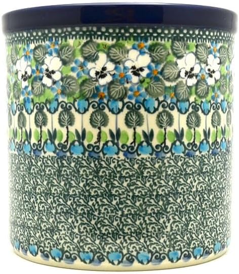 Polish Pottery Utensil Holder - Unikat Signature U4795 by Polish+Pottery+Gallery