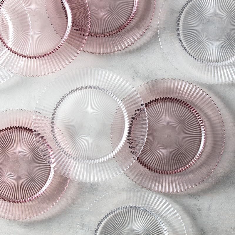 Fortessa Archie Glass, 12.8" Charger Plate (Set of 4), Pink - Image 4