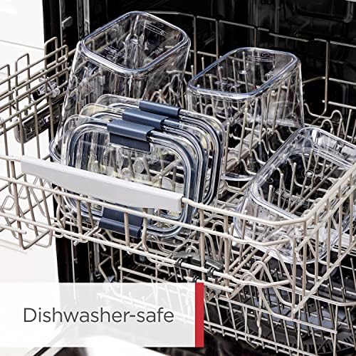 Rubbermaid Brilliance BPA-Free Airtight Food Storage Containers with Lids Set of 20 with Scoops Perfect for Kitchen and Pantry Organization - Image 2
