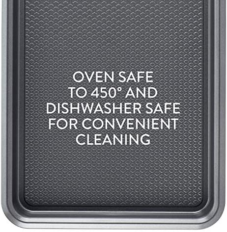 Ayesha Curry Nonstick Bakeware Set with Nonstick Bread Pan, Cookie Sheet, Baking Pan, Baking Sheet and Cake Pans - 6 Piece, SIlver - Image 4