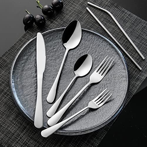 28 Pieces Silverware Service for 4 Flatware Set Stainless Steel Utensils Cutlery Set Dishwasher Safe - Image 5