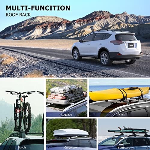 FLYCLE 300LBS Roof Rack Cross Bars Lockable for 2013-2018 Toyota RAV4 - Image 6